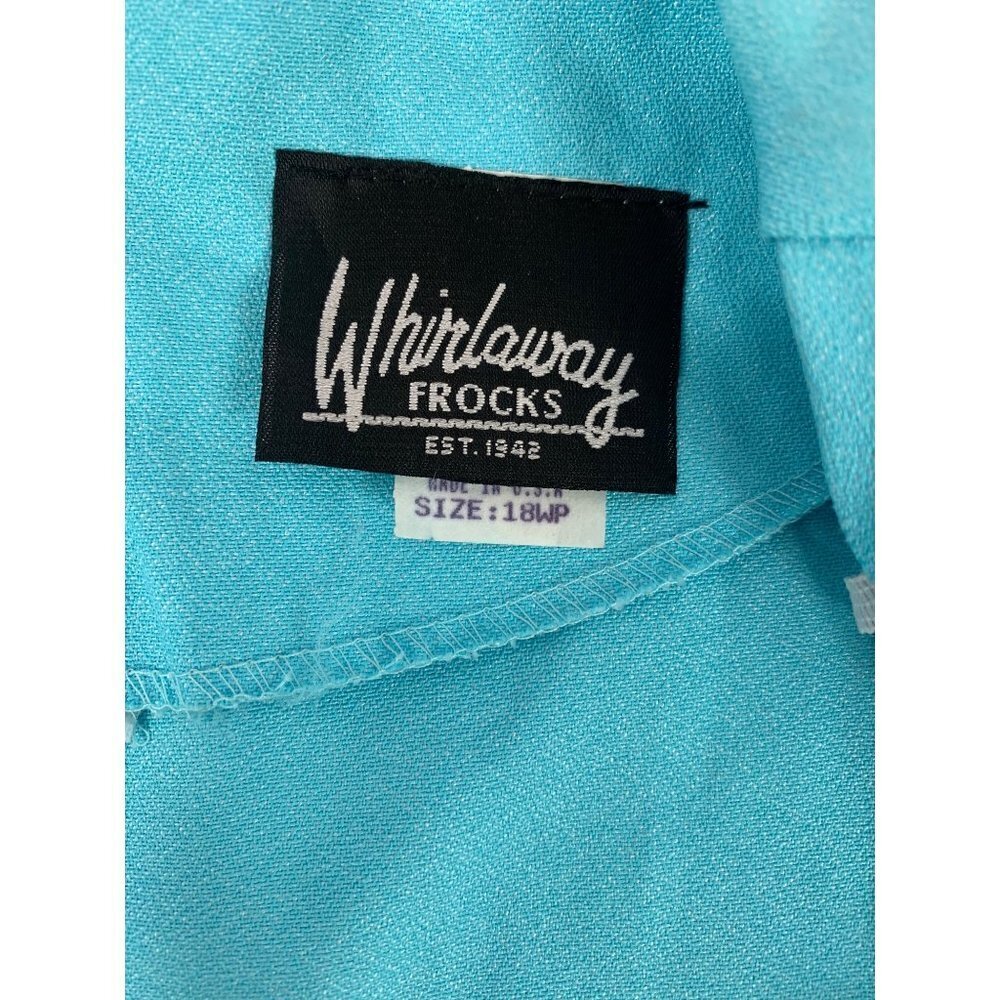 Whirlaway Women's Light Turquoise Casual Dress - Picture 3 of 6